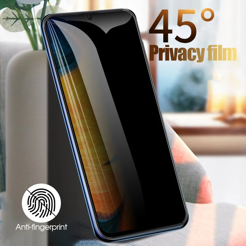 Anti Spy Privacy Glass Case - Pelindung layar anti-mata-mata untuk samsung a70s,