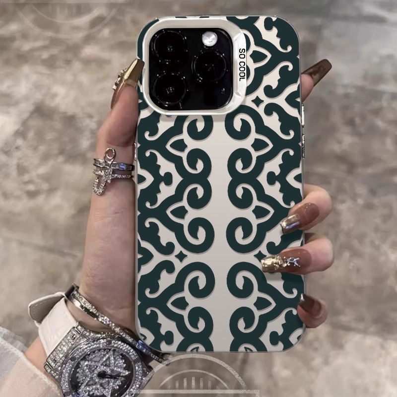 Vintage Floral Pattern Soft Case - Casing Ponsel Vintage Motif Paisley untuk