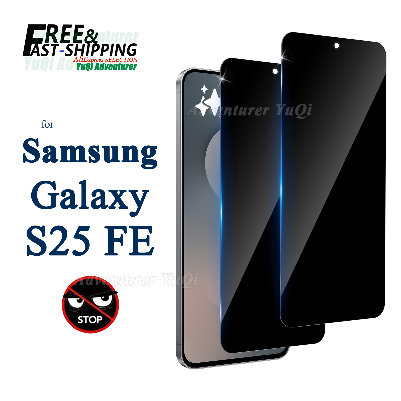 Anti Spy Privacy Glass Case - Pelindung Layar Anti Spy Untuk Samsung