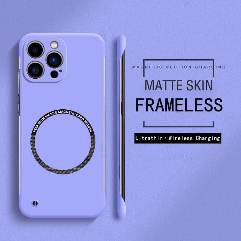 Matte Hard Pc Back Case - Casing Magnetik Tanpa Bingkai Untuk Magsafe