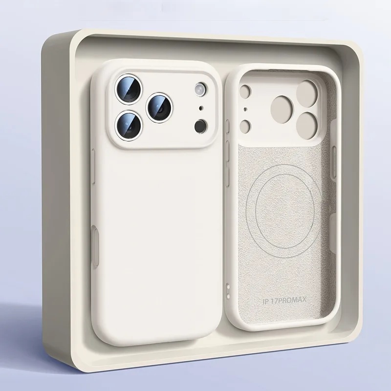 Liquid Silicone Magnetic Phone Case - Casing Ponsel Silikon Cair Asli Magnetik