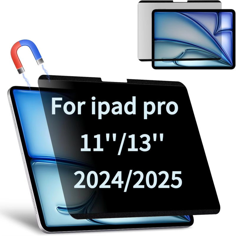 Matte Anti Glare Screen Protector - Pelindung Layar Privasi Magnetik untuk iPad