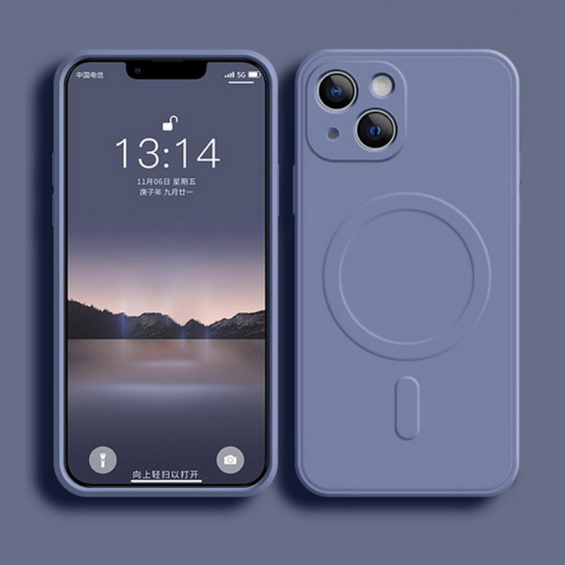 Liquid Silicone Magnetic Phone Case - Casing Silikon Cair Untuk iPhone 18Pro