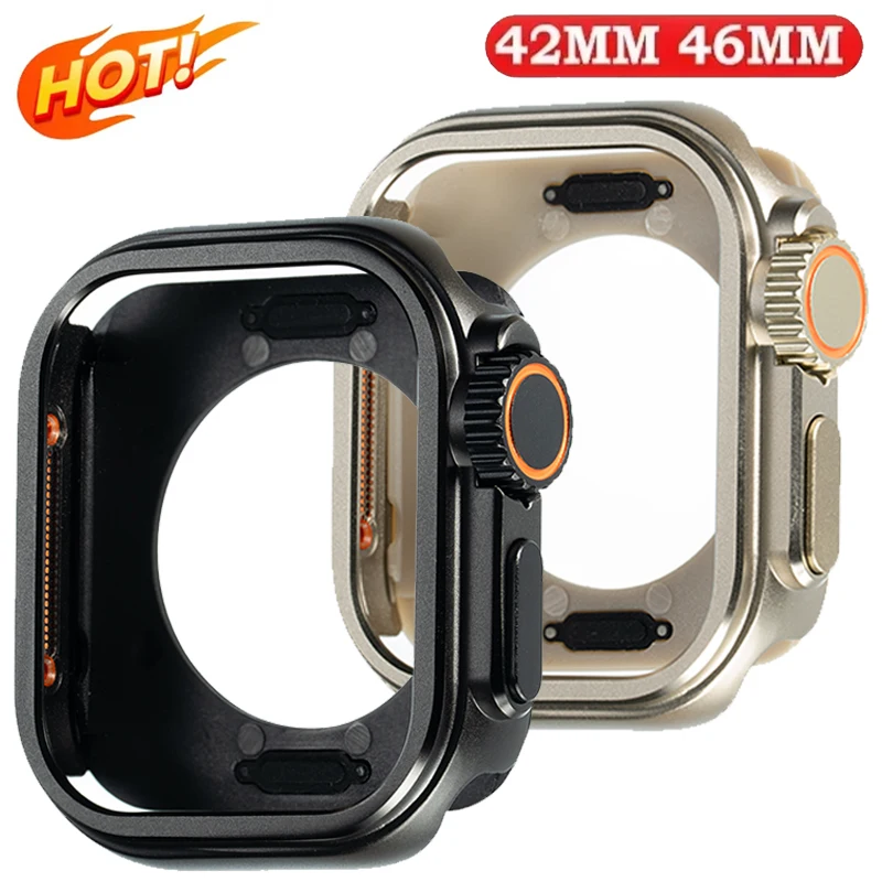 Metal Bumper Aluminum Frame Case - Casing Logam+Plastik untuk Apple Watch 11