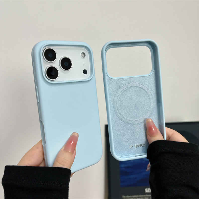 Liquid Silicone Magnetic Phone Case - Casing Silikon Cair Magnetik untuk iPhone