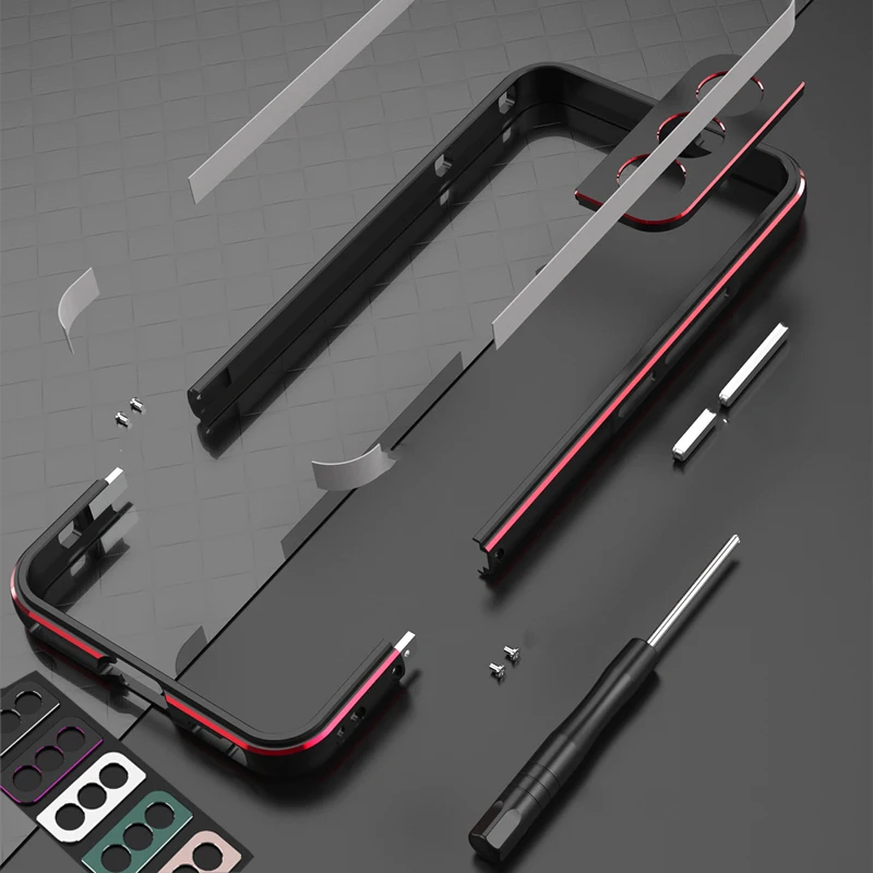 Metal Bumper Aluminum Frame Case - Casing Pelindung Aluminium & Bingkai Lensa