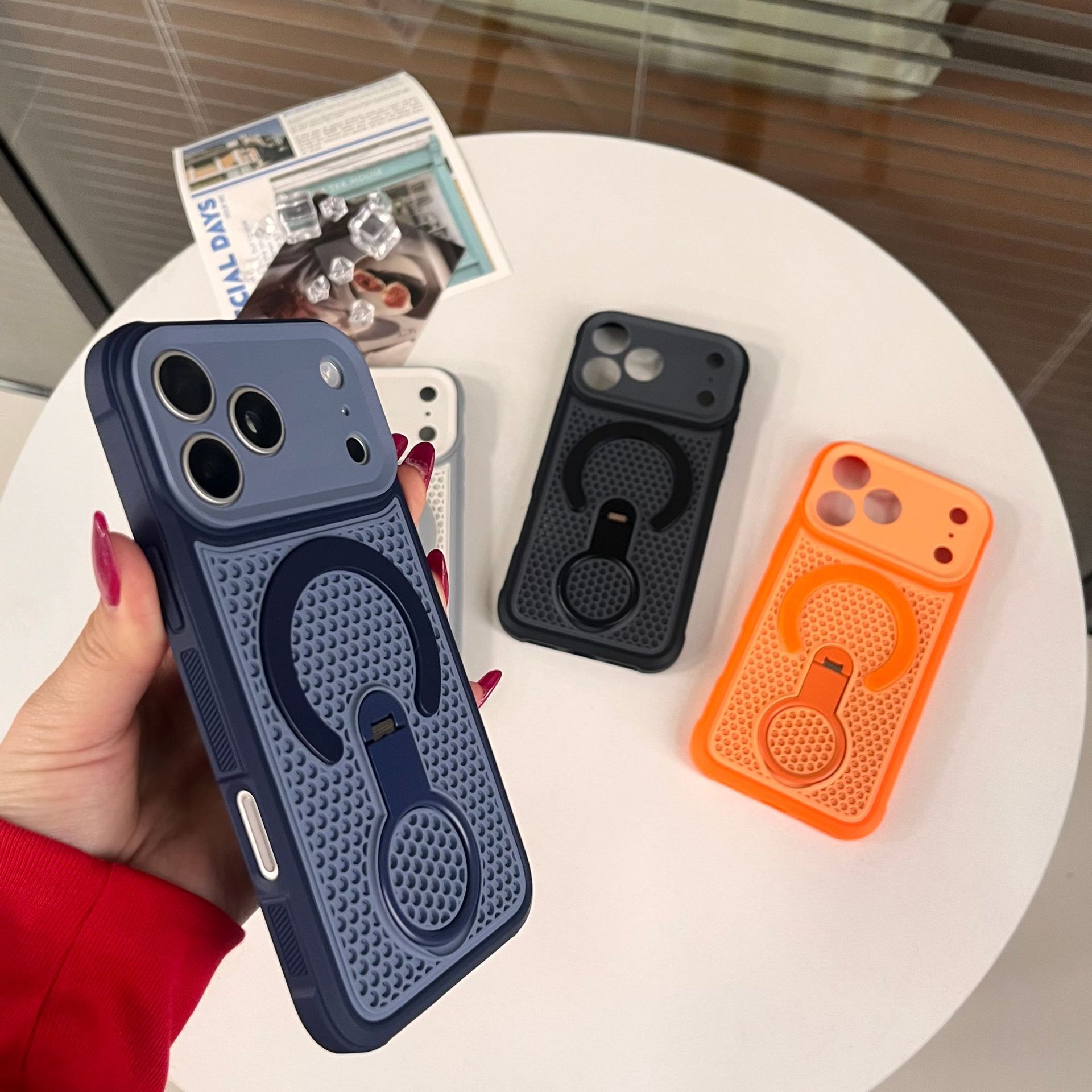 Heat Dissipation Mesh Breathable Case - 360 ° Casing ponsel berbahan mesh
