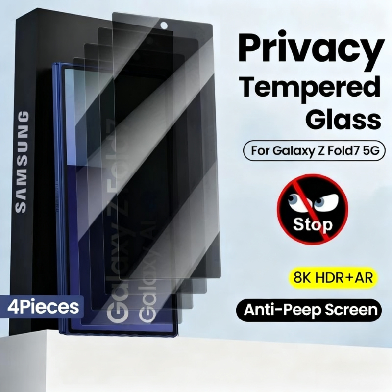 Anti Spy Privacy Glass Case - 4 Buah Kaca Privasi untuk Casing