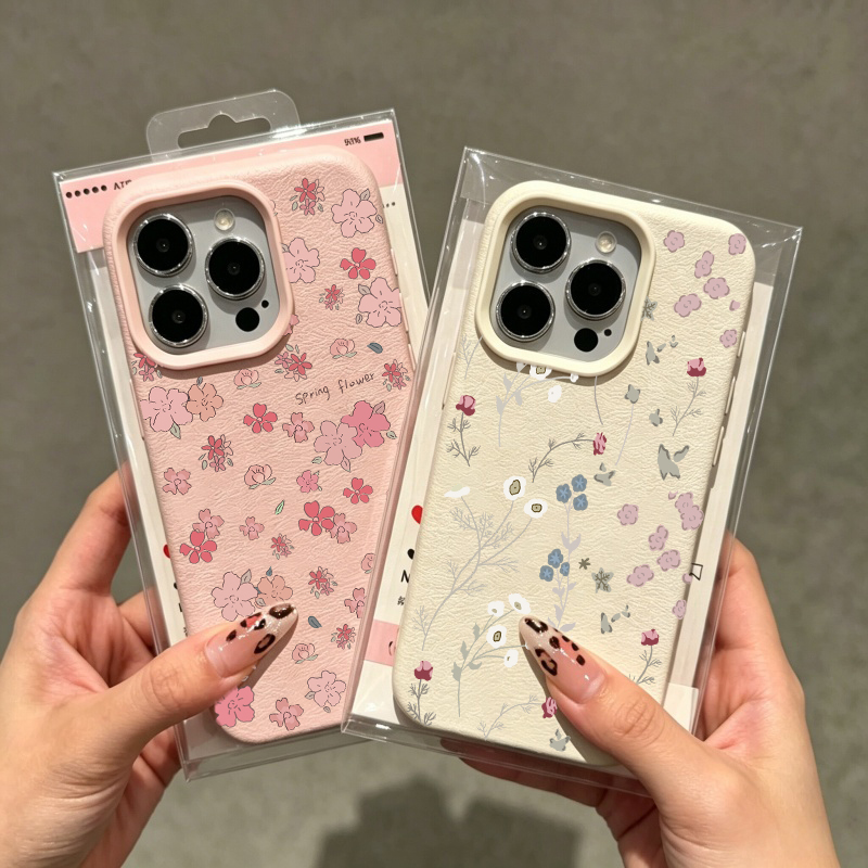 Vintage Floral Pattern Soft Case - Casing Ponsel Motif Bunga Vintage Untuk