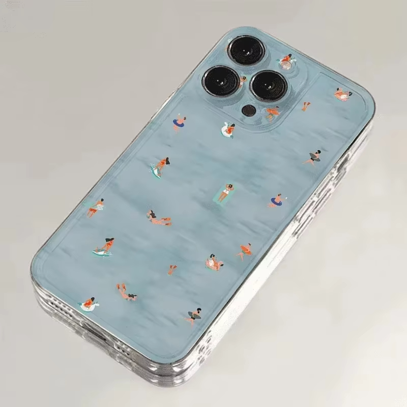 Casing HP Motif Renang Musim P - Clear Shockproof Bumper Case ulasan dan harga
