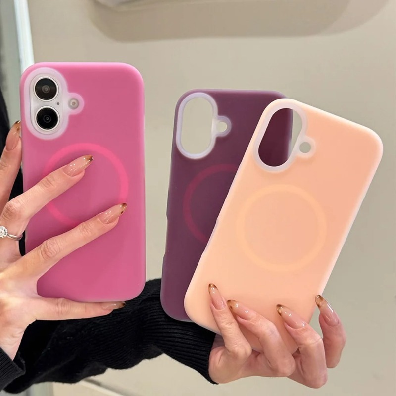 Casing Silikon Cair Jelly Cand - Liquid Silicone Magnetic Phone Case ulasan dan harga