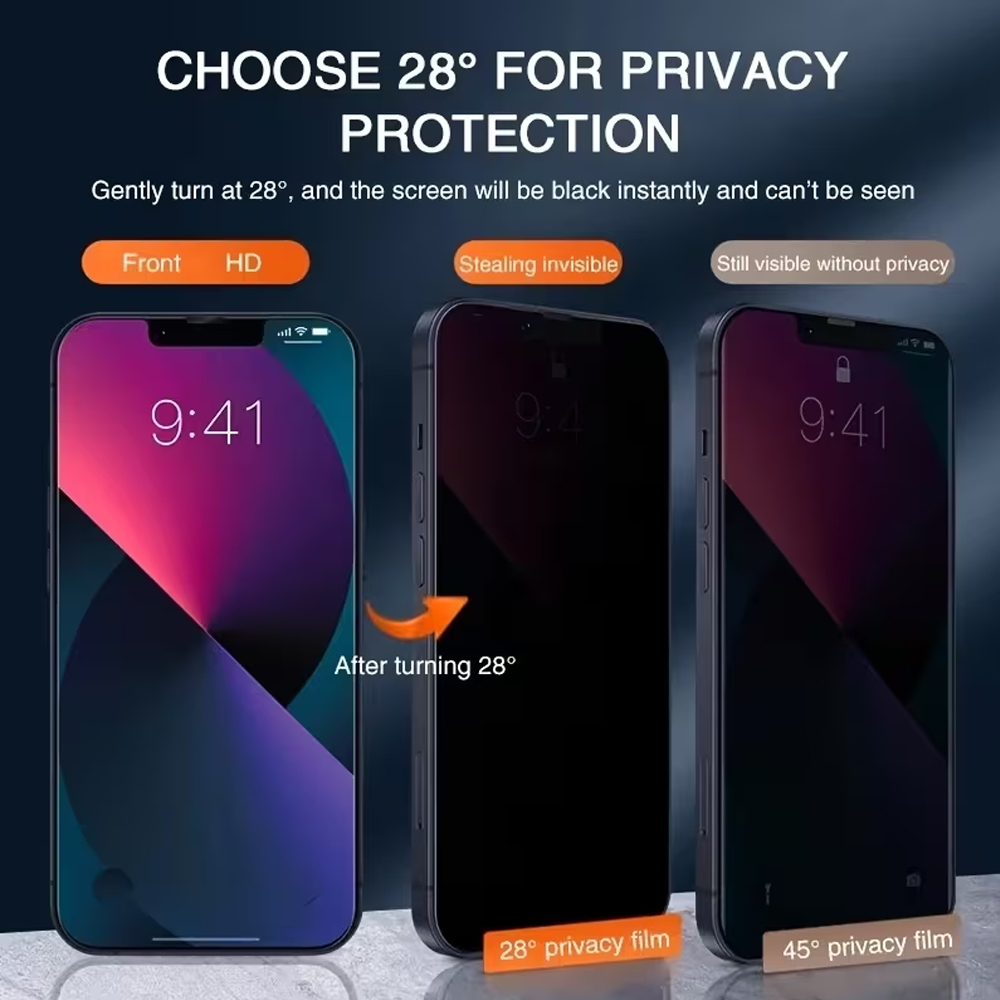 1-3PCS Kaca Tempered Anti-Spy  - Anti Peek Privacy Tempered Glass ulasan dan harga