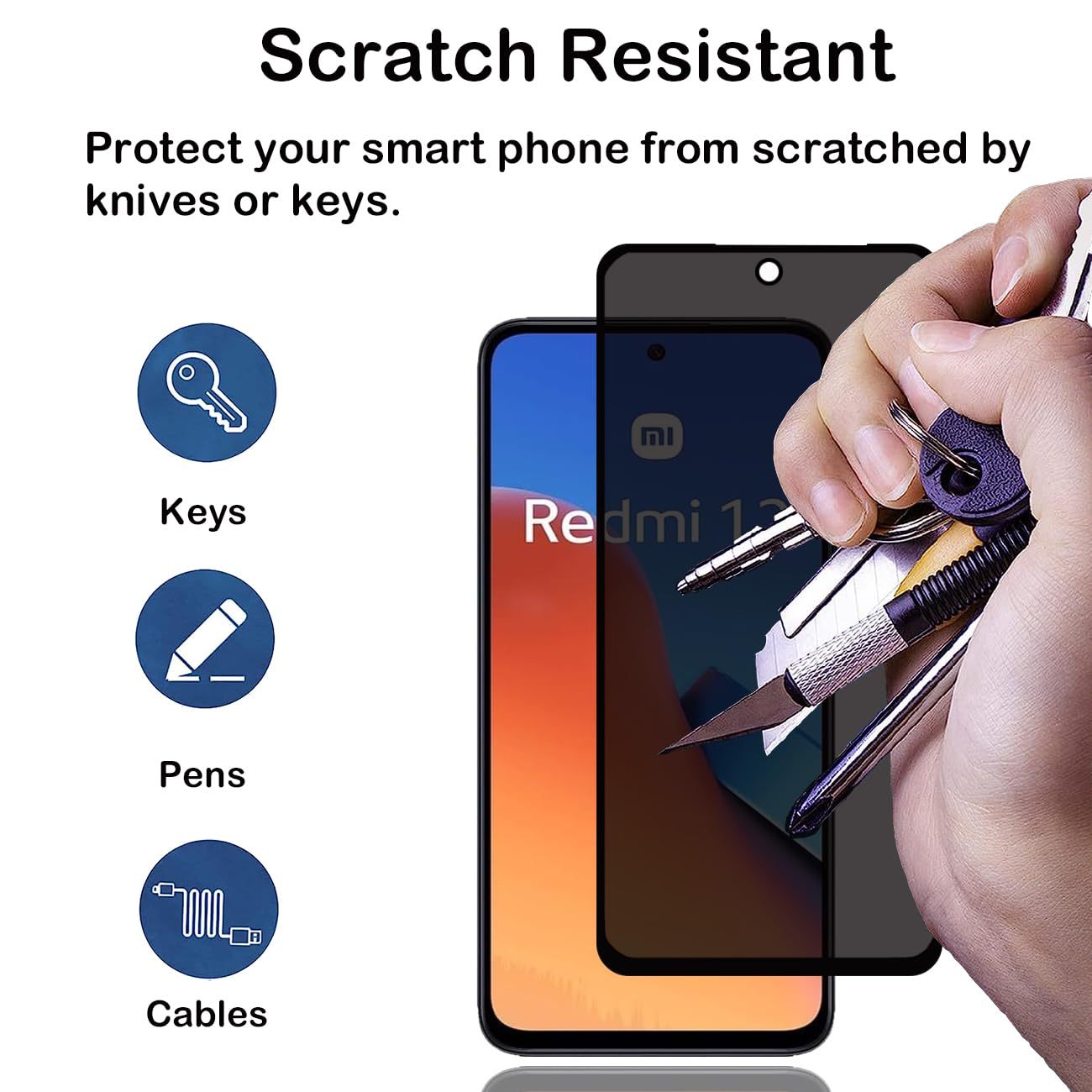 Pelindung layar Anti mata-mata - Anti Spy Privacy Glass Case ulasan dan harga