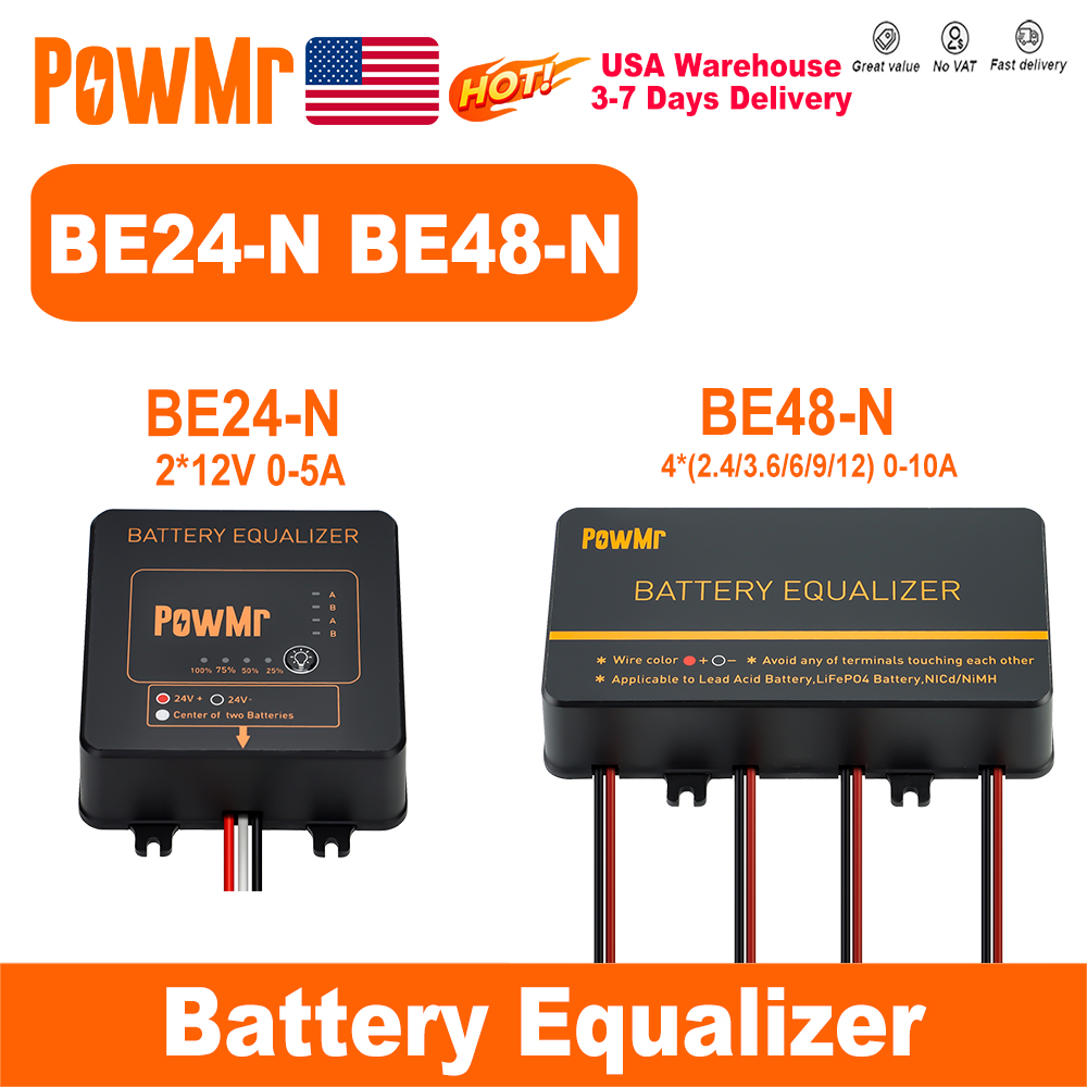 PowMr USA 24V 48V Battery Equa - Power Banks ulasan dan harga