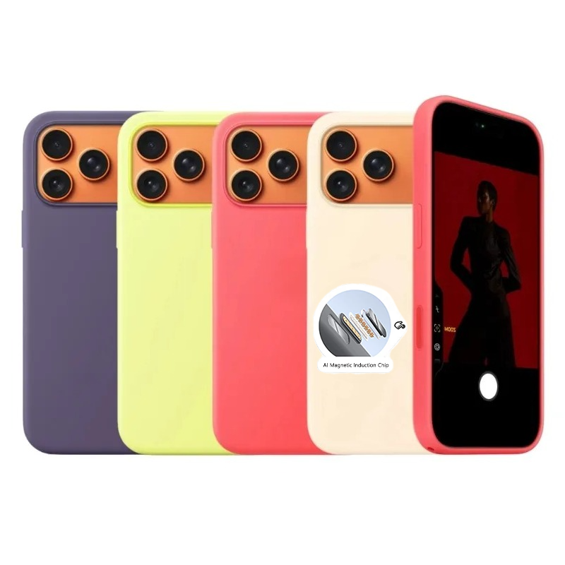 Casing Silikon Cair Sentuhan R - Liquid Silicone Magnetic Phone Case ulasan dan harga