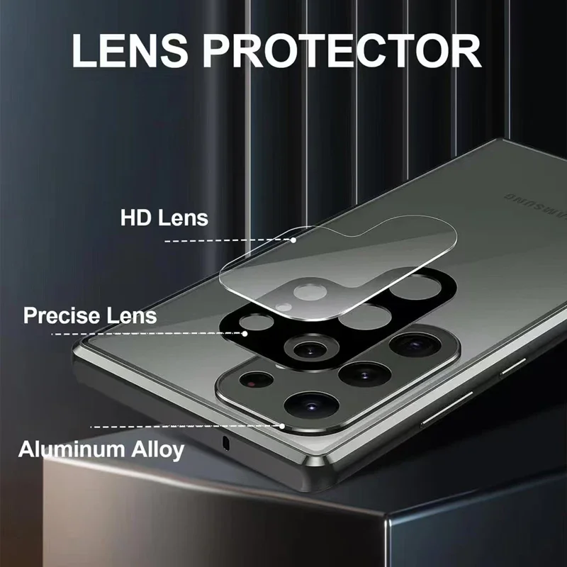 Casing ponsel logam kaca dua s - Anti Spy Privacy Glass Case ulasan dan harga