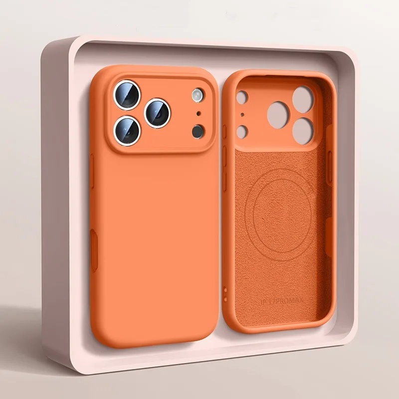 Casing Ponsel Silikon Cair Asl - Liquid Silicone Magnetic Phone Case ulasan dan harga