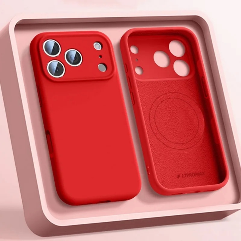 Casing Ponsel Silikon Cair Asl - Liquid Silicone Magnetic Phone Case ulasan dan harga