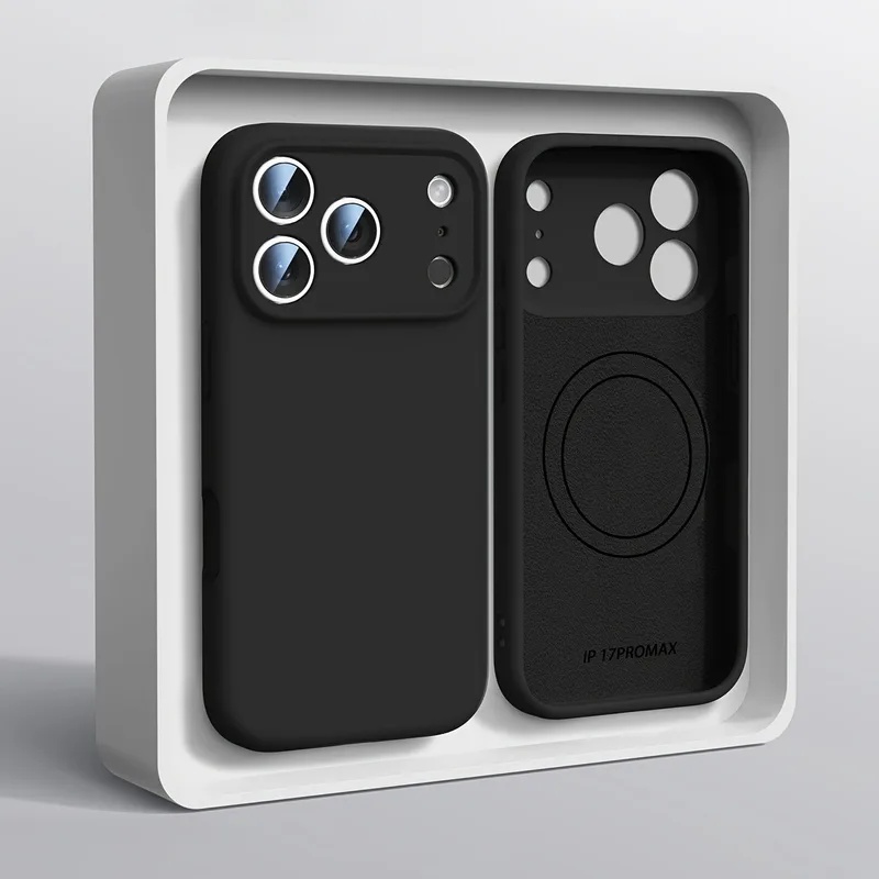 Casing Ponsel Silikon Cair Asl - Liquid Silicone Magnetic Phone Case ulasan dan harga