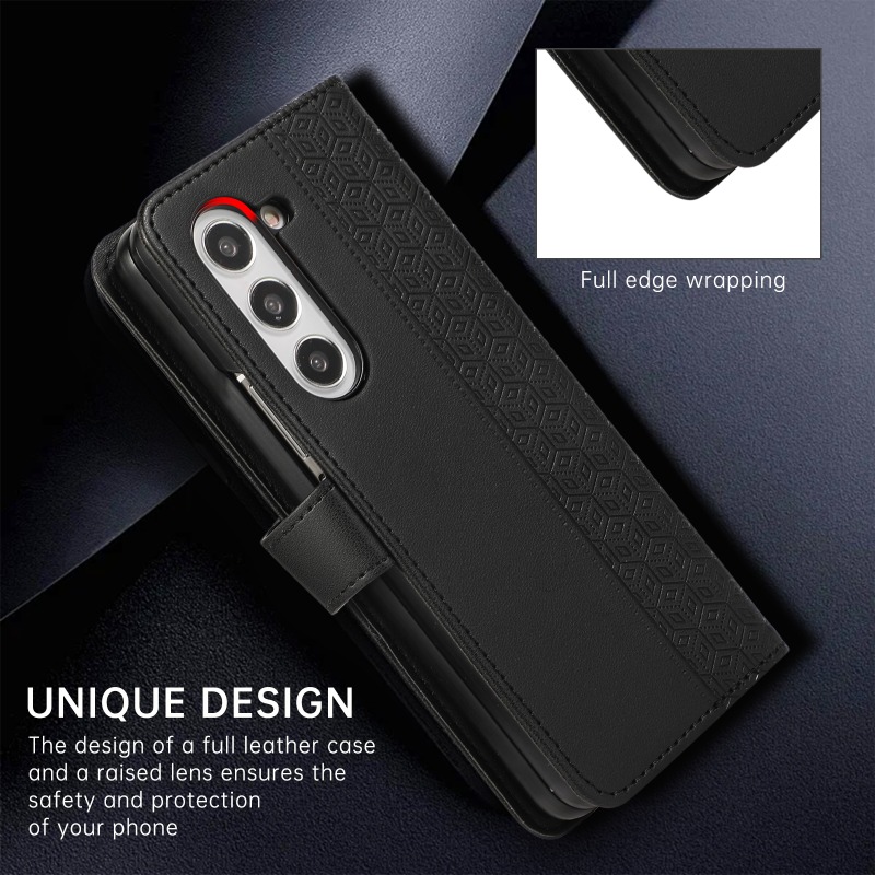 Casing Ponsel Lipat Kulit untu - Leather Wallet Card Holder Phone Cover ulasan dan harga