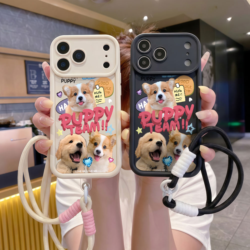 Casing Ponsel Lembut dengan Ta - Cute Cartoon Wrist Strap Silicone Case ulasan dan harga