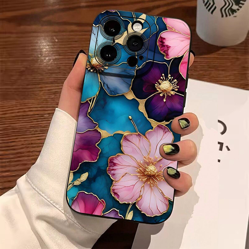 Casing Ponsel TPU Lembut Pola  - Vintage Floral Pattern Soft Case ulasan dan harga
