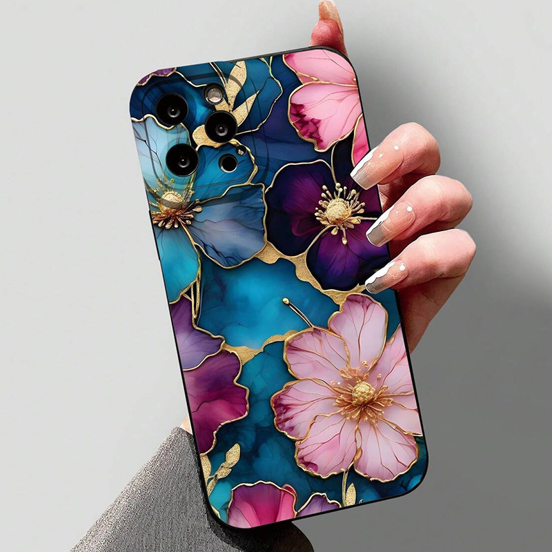 Casing Ponsel TPU Lembut Pola  - Vintage Floral Pattern Soft Case ulasan dan harga