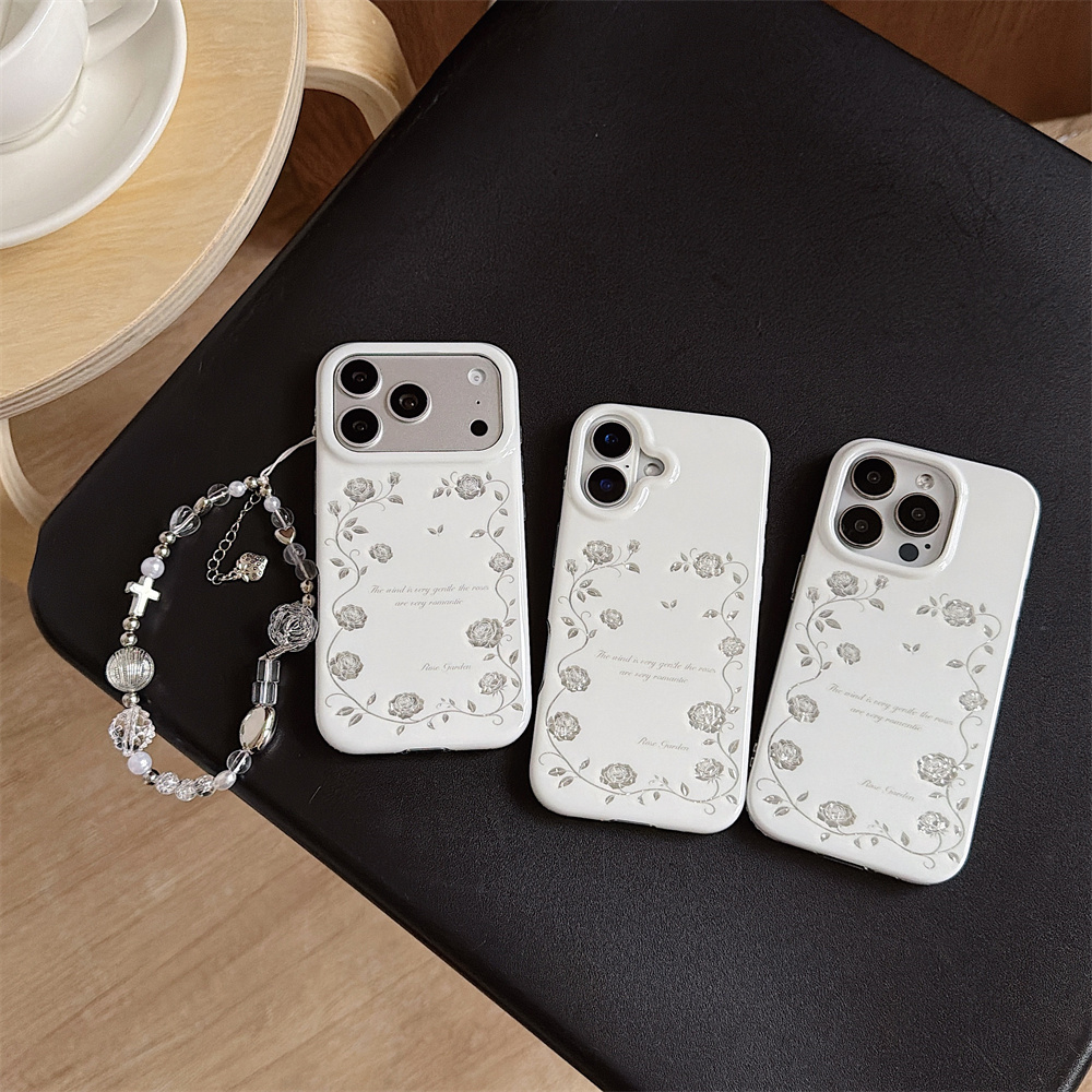 Casing Ponsel Vintage Silver R - Vintage Floral Pattern Soft Case ulasan dan harga