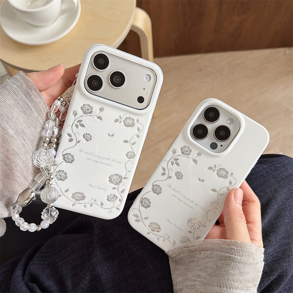 Casing Ponsel Vintage Silver R - Vintage Floral Pattern Soft Case ulasan dan harga