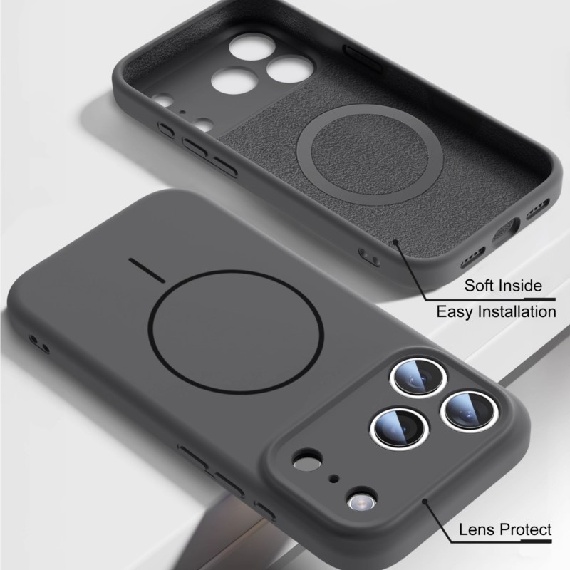 Casing Silikon Cair Mewah Untu - Liquid Silicone Magnetic Phone Case ulasan dan harga