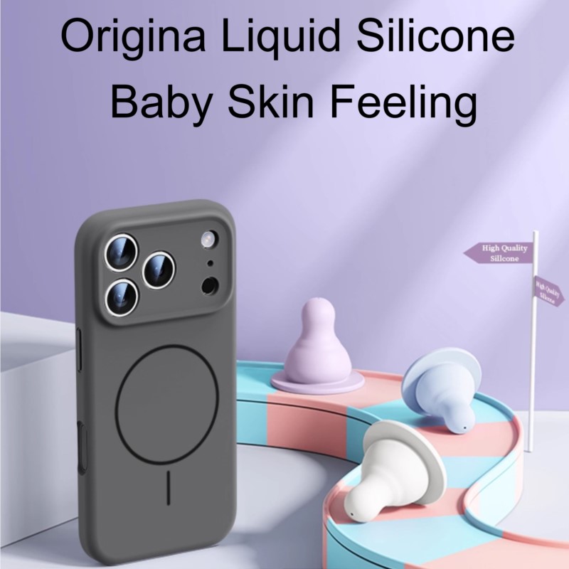 Casing Silikon Cair Mewah Untu - Liquid Silicone Magnetic Phone Case ulasan dan harga