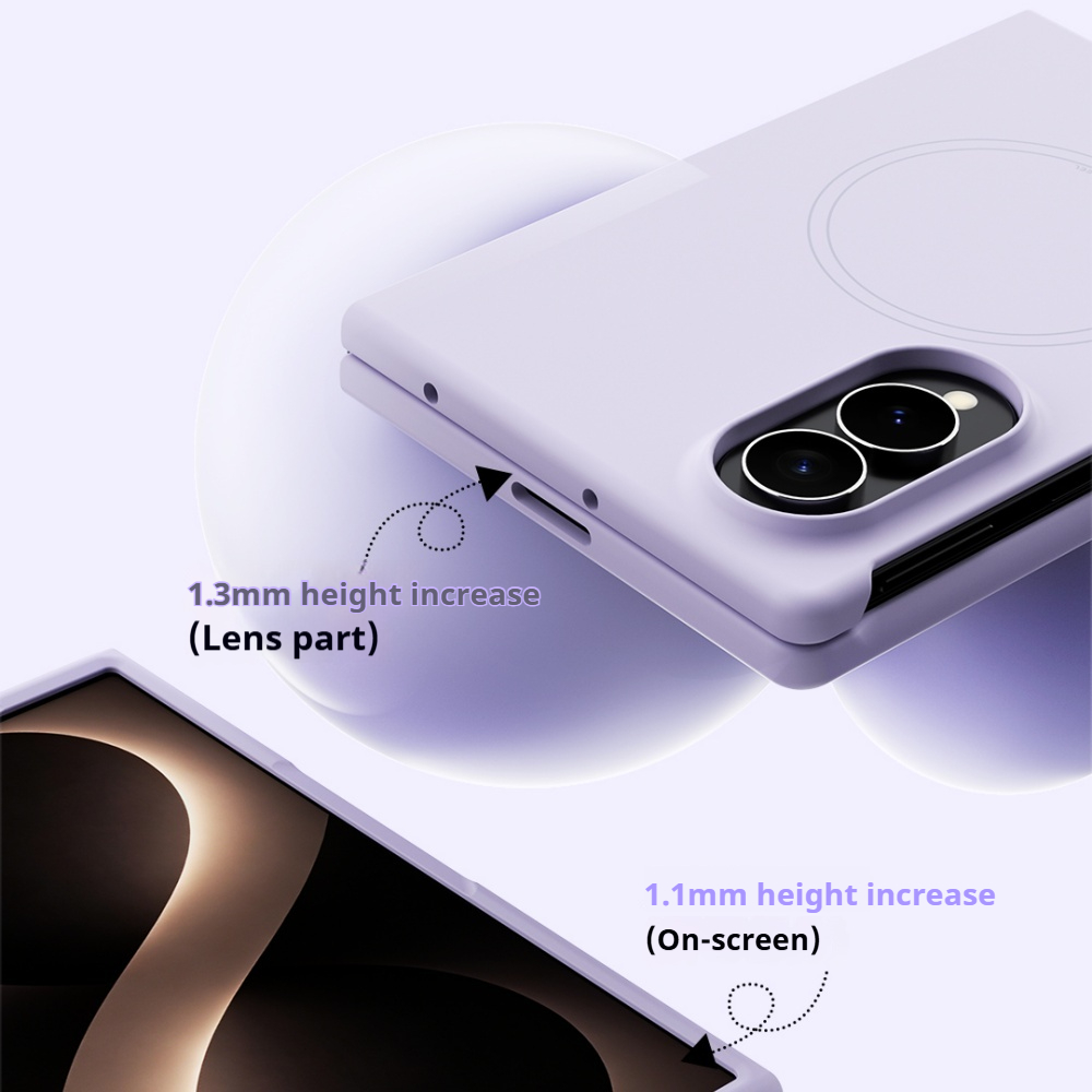 Casing Ponsel Z Fold8 Liquid S - Liquid Silicone Magnetic Phone Case ulasan dan harga