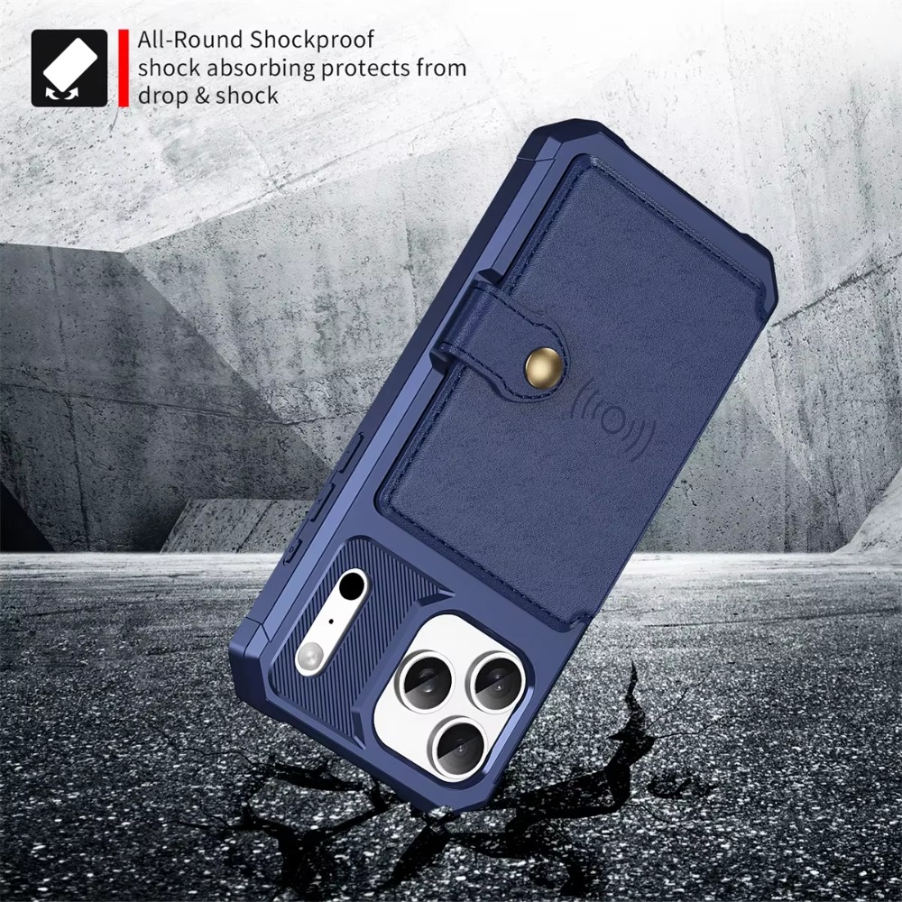 Casing Ponsel Dompet Penyangga - Leather Wallet Card Holder Phone Cover ulasan dan harga