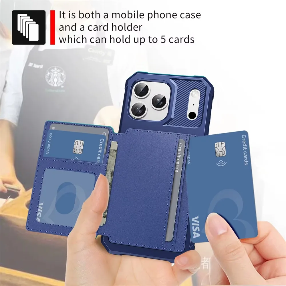 Casing Ponsel Dompet Penyangga - Leather Wallet Card Holder Phone Cover ulasan dan harga