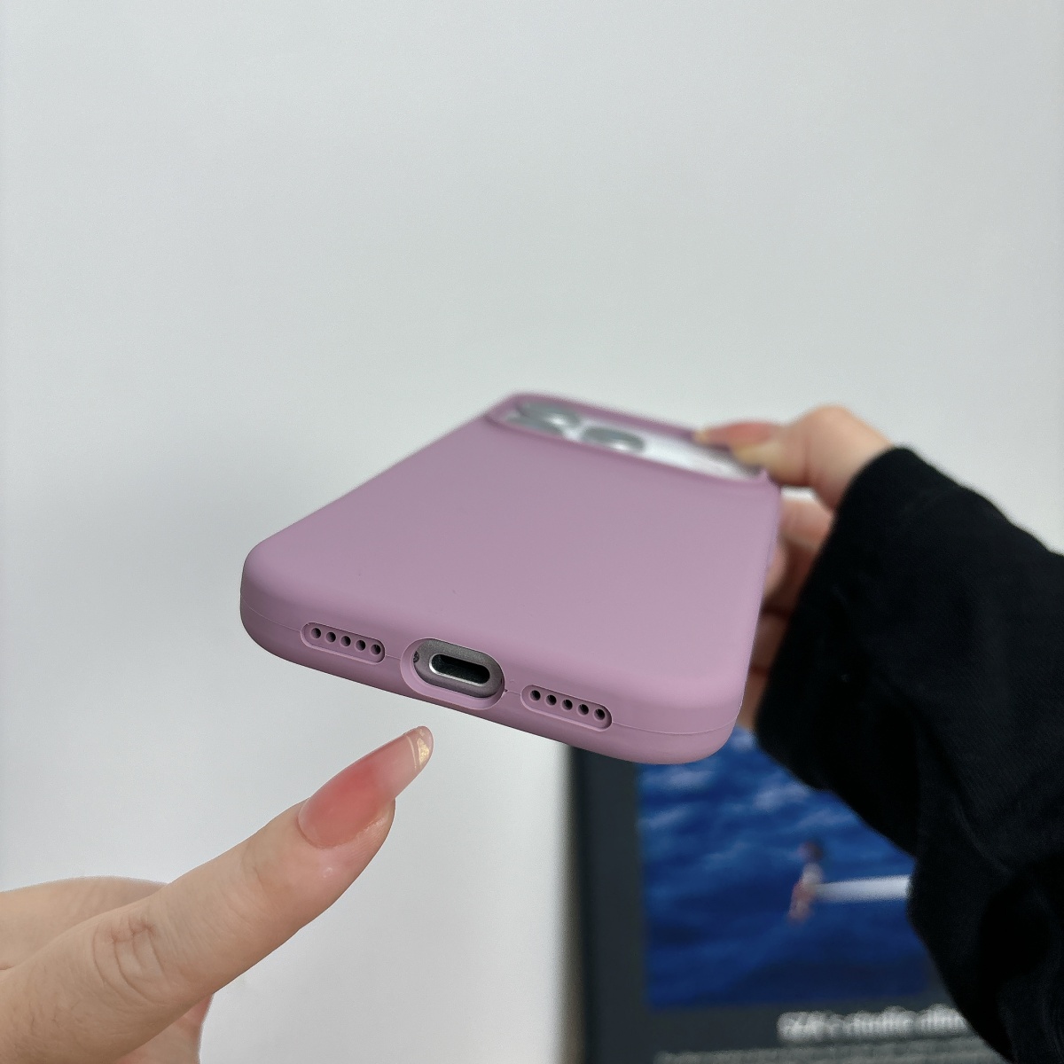 Casing Ponsel Silikon Cair Unt - Liquid Silicone Magnetic Phone Case ulasan dan harga
