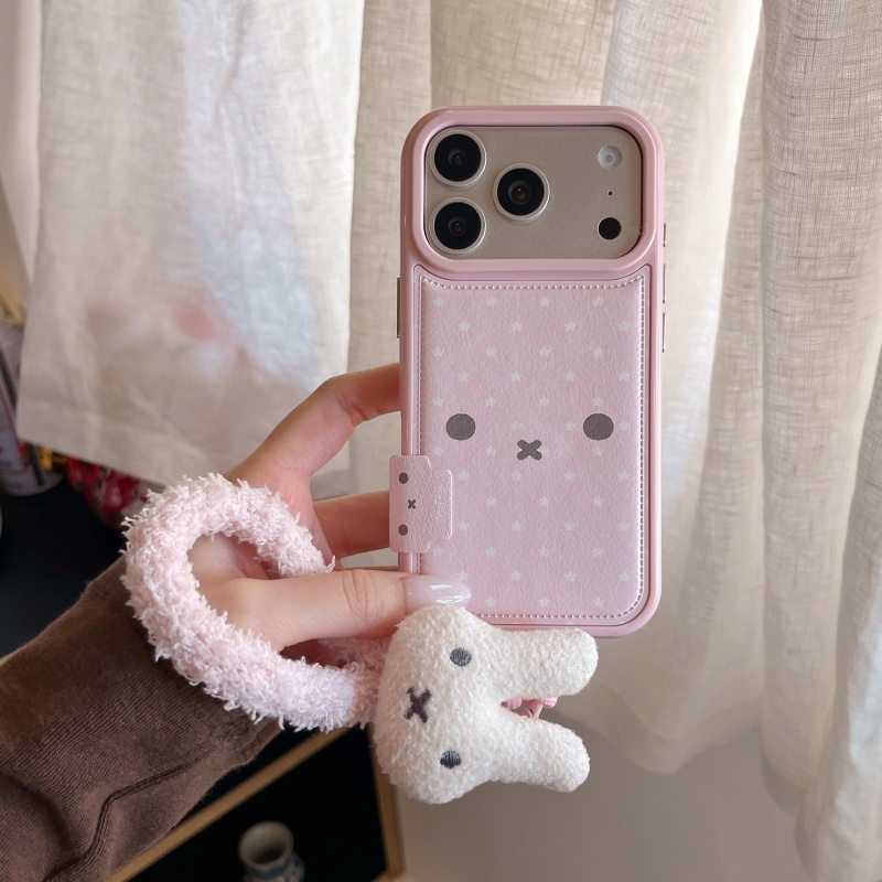 Casing HP Kulit Anti Jatuh Mot - Cute Cartoon Wrist Strap Silicone Case ulasan dan harga