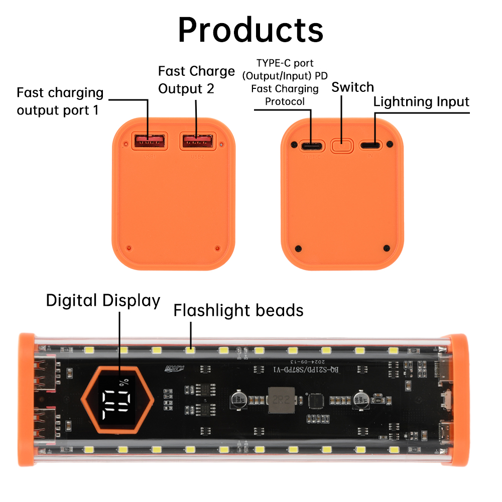 Casing Baterai 8*21700 22.5W P - Power Banks ulasan dan harga