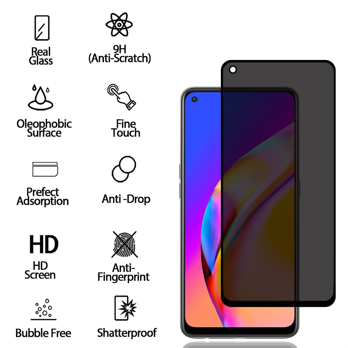 Pelindung layar Anti mata-mata - Anti Spy Privacy Glass Case ulasan dan harga
