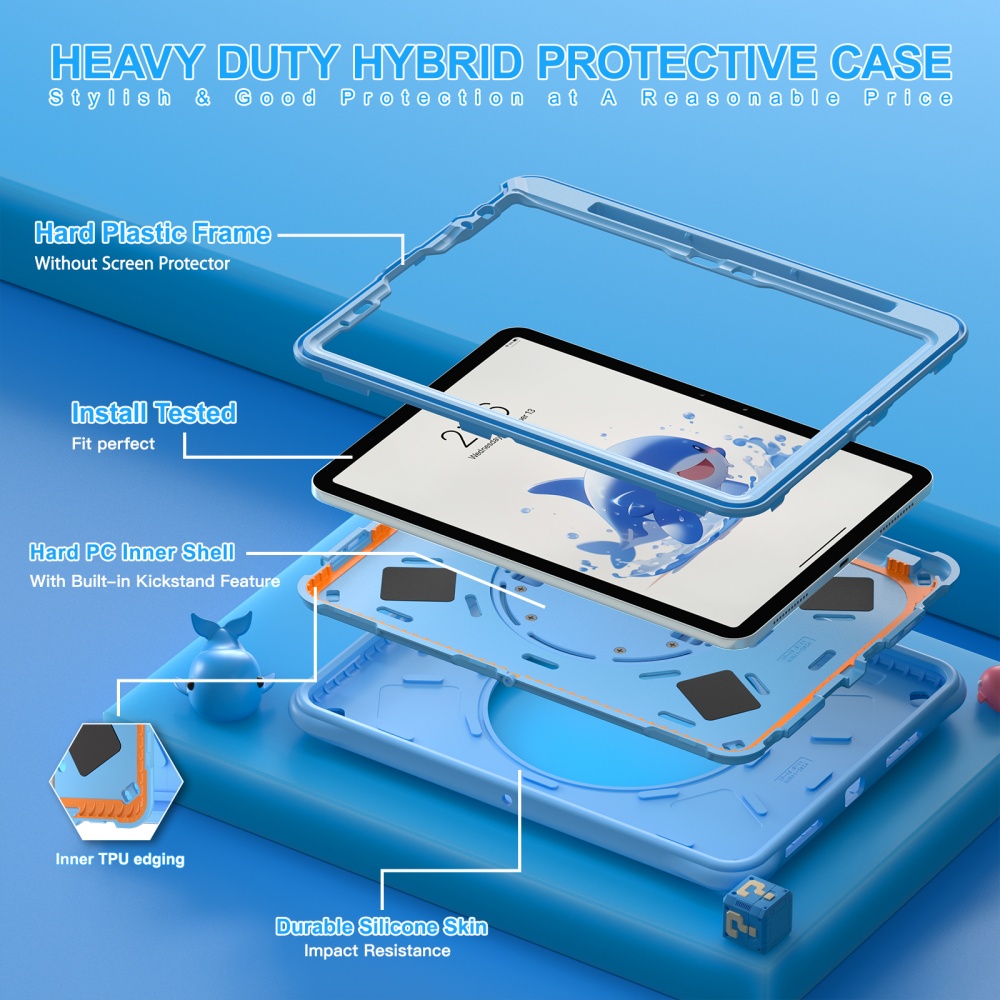 Casing Lucu untuk iPad Mini A1 - Cute Cartoon Wrist Strap Silicone Case ulasan dan harga
