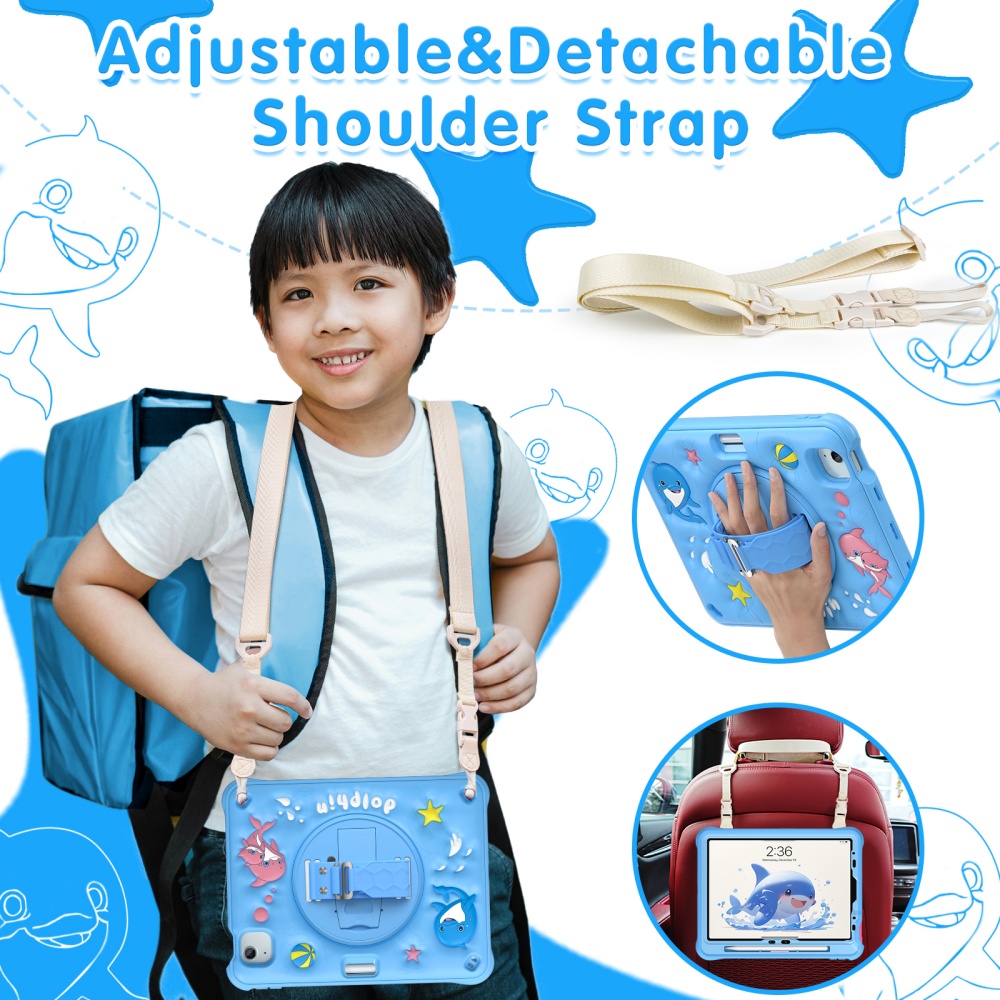 Casing Lucu untuk iPad Mini A1 - Cute Cartoon Wrist Strap Silicone Case ulasan dan harga
