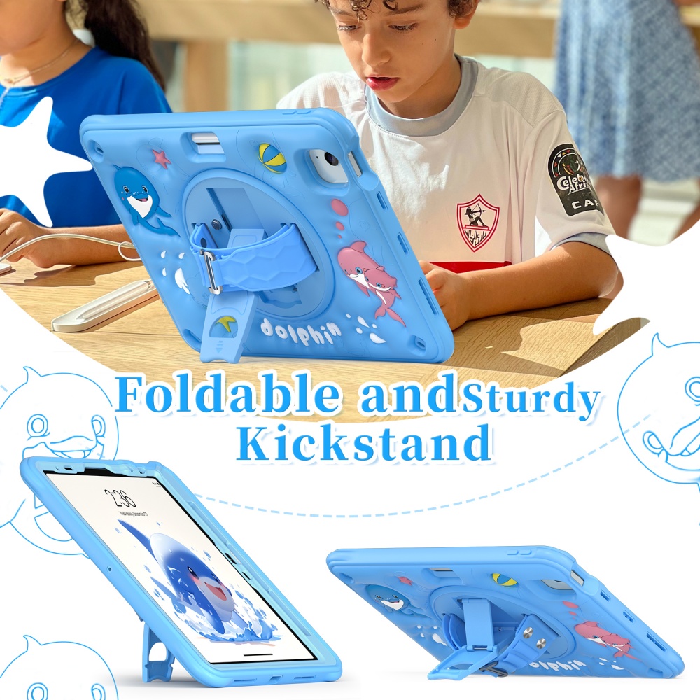 Casing Lucu untuk iPad Mini A1 - Cute Cartoon Wrist Strap Silicone Case ulasan dan harga