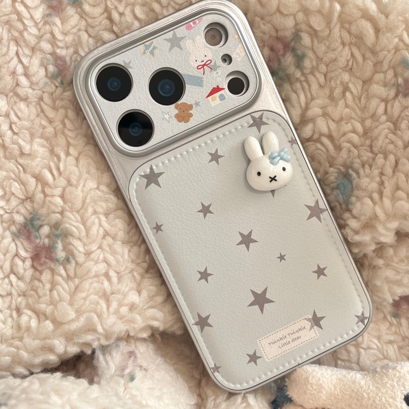 Casing HP Kulit Miffy 3D Solid - Cute Cartoon Wrist Strap Silicone Case ulasan dan harga
