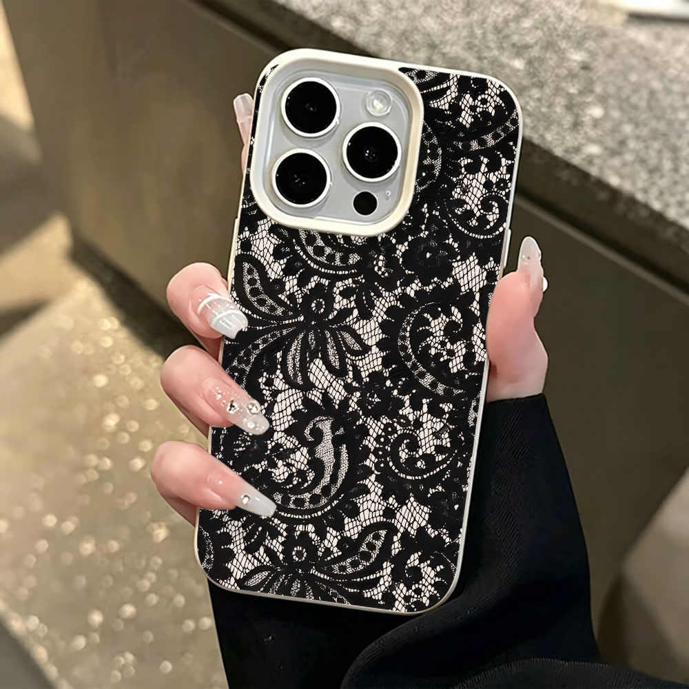 Casing Ponsel Motif Lychee Ren - Vintage Floral Pattern Soft Case ulasan dan harga