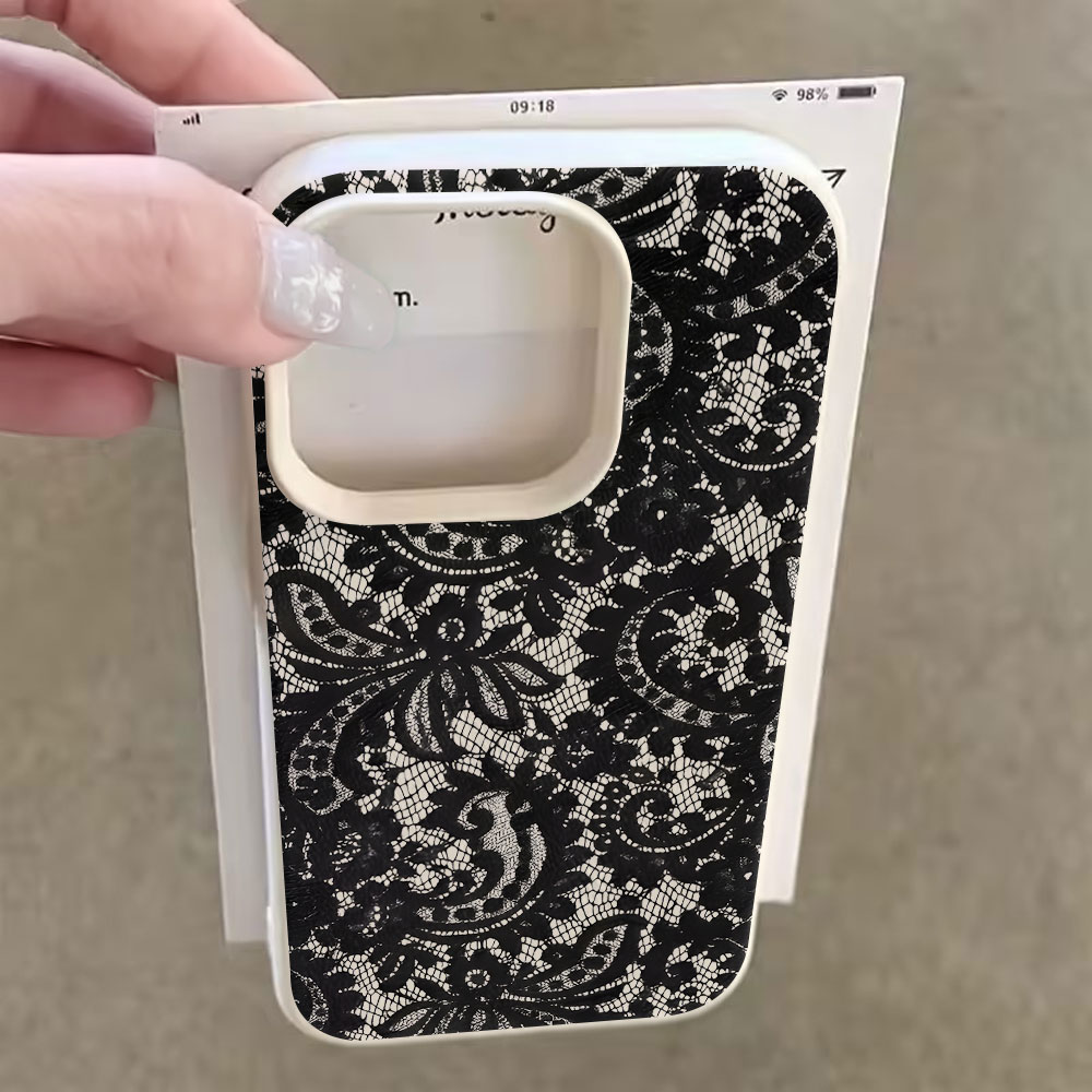 Casing Ponsel Motif Lychee Ren - Vintage Floral Pattern Soft Case ulasan dan harga