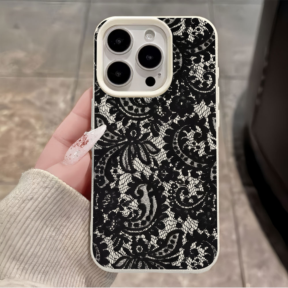 Casing Ponsel Motif Lychee Ren - Vintage Floral Pattern Soft Case ulasan dan harga