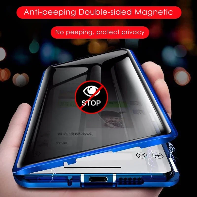 Casing Ponsel Kaca Temper Anti - Anti Spy Privacy Glass Case ulasan dan harga