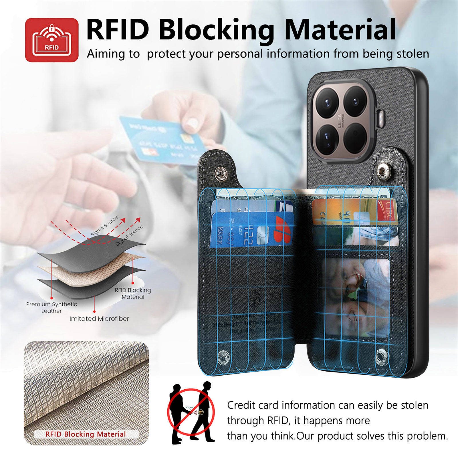 Dompet Kulit dengan Tali Perge - Leather Wallet Card Holder Phone Cover ulasan dan harga