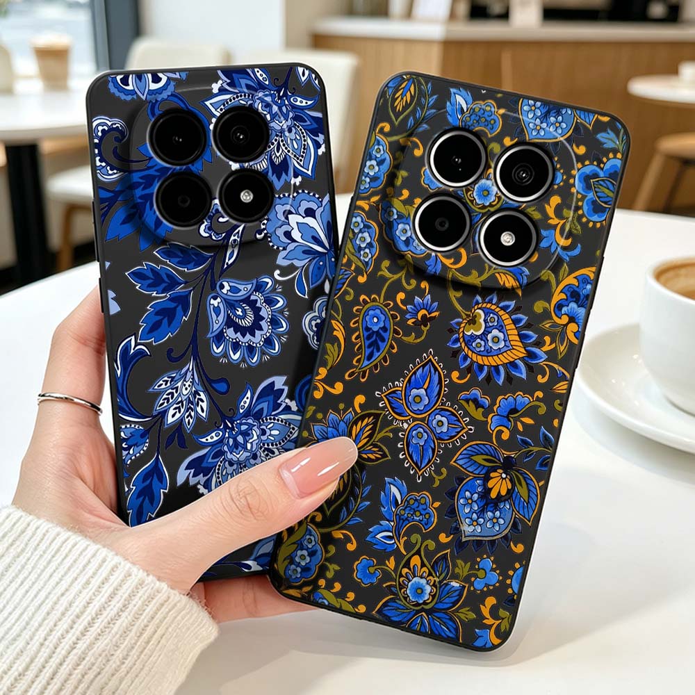 Casing Ponsel Pola Bunga Desai - Vintage Floral Pattern Soft Case ulasan dan harga