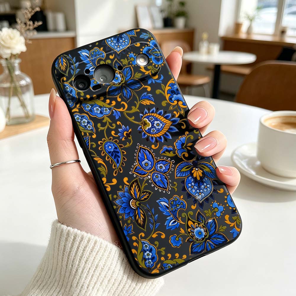 Penutup Silikon Pola Bunga Des - Vintage Floral Pattern Soft Case ulasan dan harga
