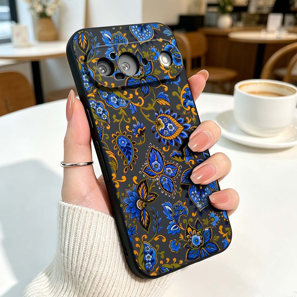 Penutup Silikon Pola Bunga Des - Vintage Floral Pattern Soft Case ulasan dan harga